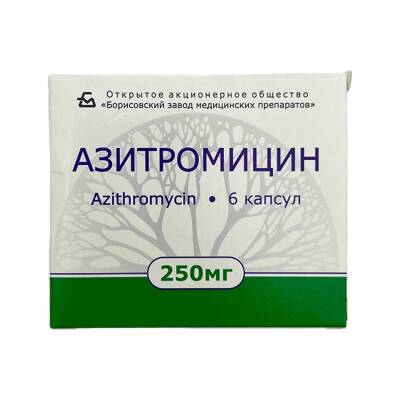 Azitromisin 250 mq N6 kapsul (borisov) - 