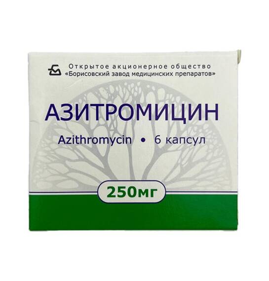 Azitromisin 250 mq N6 kapsul (borisov) - 1