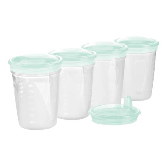 BABYONO 1028 A SET OF CONTAINERS WITH A SPOUT 4PCS - 1