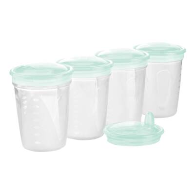 BABYONO 1028 A SET OF CONTAINERS WITH A SPOUT 4PCS - 