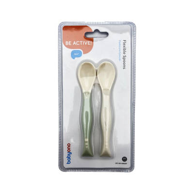 BABYONO 1066/07 FLEXIBLE SPOONS 2PCS 6M+ - BABYONO
