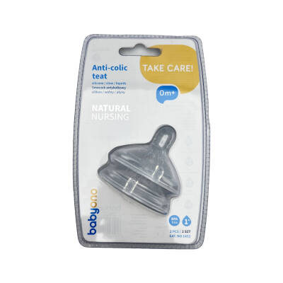 BABYONO 1452 ANTI COLIC TEAT S 2PCS 0+ - 