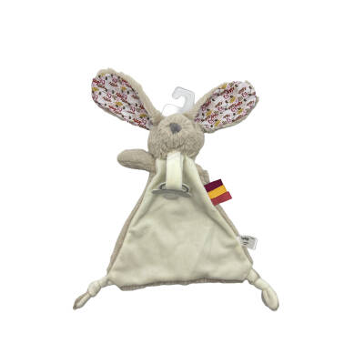 BABYONO 1527 RABBIT MILLY CUDDLY TOY WITH A DUMMY HOLDER