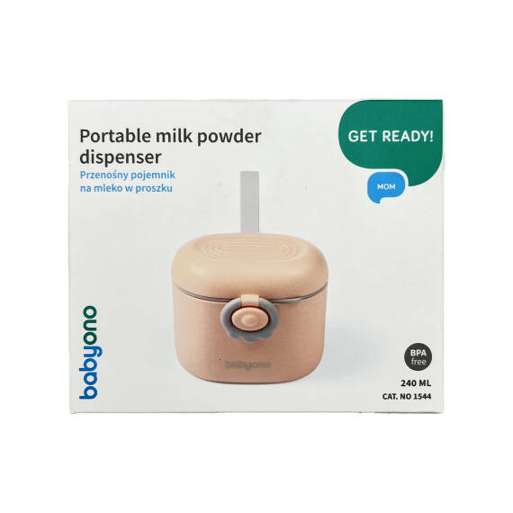 BABYONO 1544 PORTABLE MILK POWDER DISPENSER MOM 240ML - 1