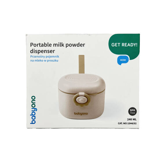 BABYONO 1544/02 PORTABLE MILK POWDER DISPENSER MOM 240ML - 1