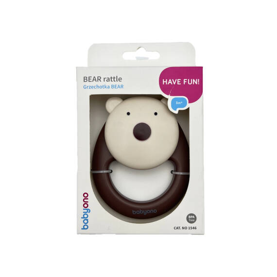 Babyono 1546 Bear Rattle 3M+ - 1