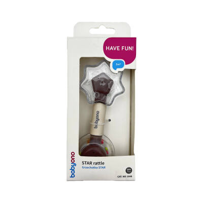 BABYONO 1549 STAR RATTLE 3M+ - BABYONO