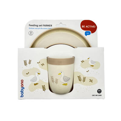 BABYONO 1565 FEEDING SET FARMER 12M+ - BABYONO