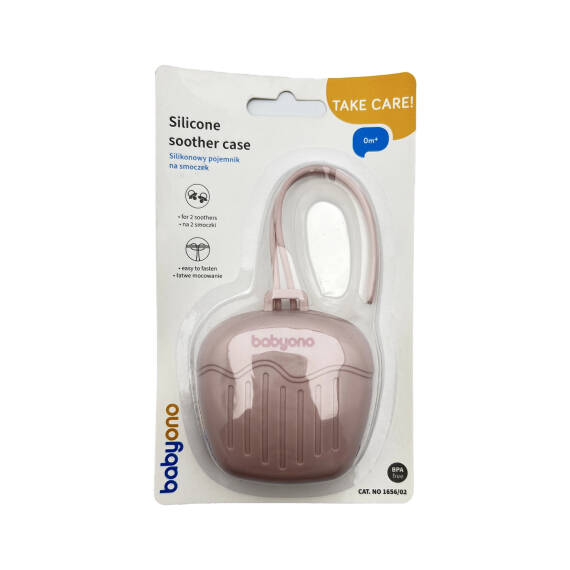BABYONO 1656/02 SILICONE SOOTHER CASE 0M+ - 1
