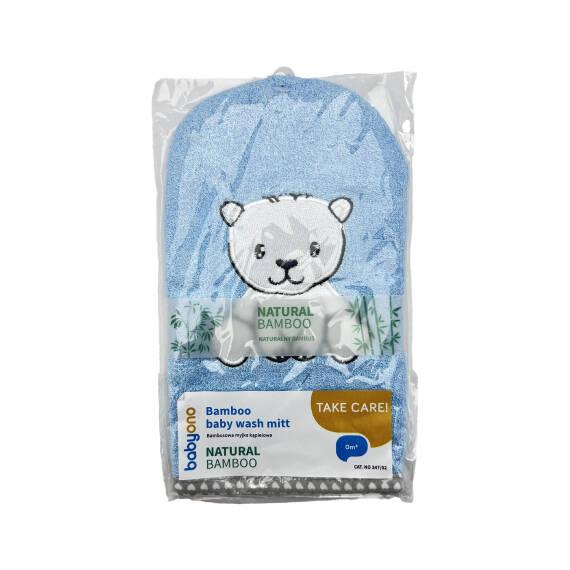 BABYONO 347/02 BAMBOO BABY WASH MITT - 1