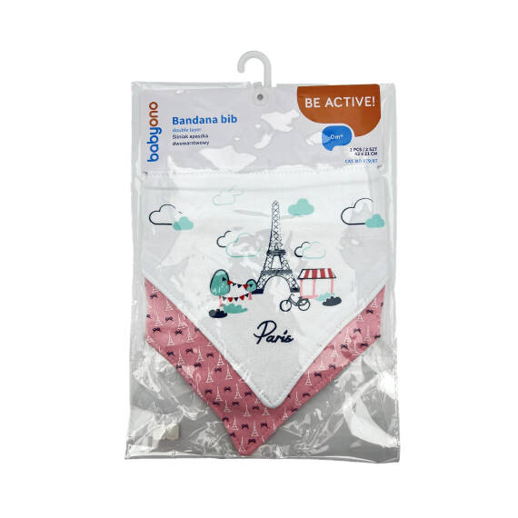 BABYONO 879/07 BANDANA BIB PARIS - 1
