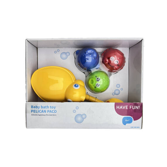 BABYONO 881 PACO THE PELICAN BATH TOY - 1