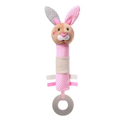 Babyono Bunny Julia Squeaker yumşaq oyuncaq - BABYONO