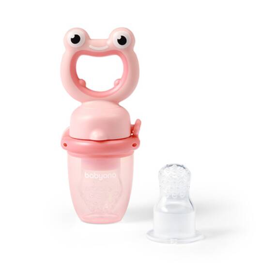 Babyono Frog diş qaşıyıcı və qidalanma qabı 6 ay+ - 1