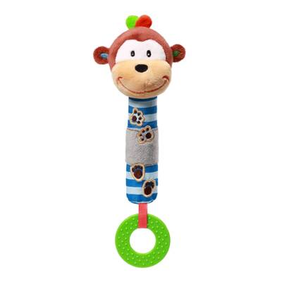 Babyono Monkey George Squeaker yumşaq oyuncaq - BABYONO