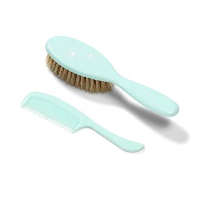 Babyono Natural Soft Bristle daraq-fırça dəsti - BABYONO
