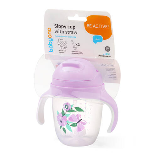 Babyono pipetli-axıtmayan qulplu su qabı - 1
