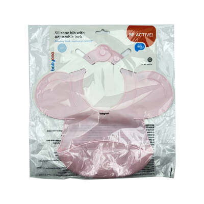 BABYONO SILICONE BIB WITH ADJUSTABLE LOCK 1639/02 - 