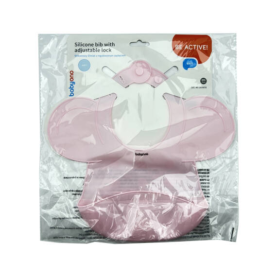 BABYONO SILICONE BIB WITH ADJUSTABLE LOCK 1639/02 - 1