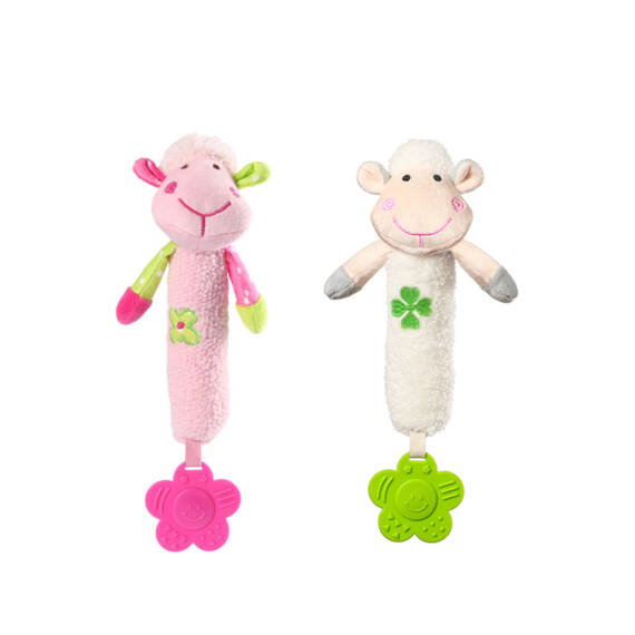 Babyono Sweet Lambie Squeaker yumşaq oyuncaq - 1