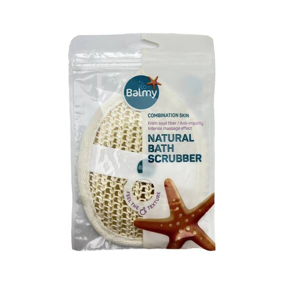 BALMY 0809 NATURAL SISAL BATH SCRUBBER - 1