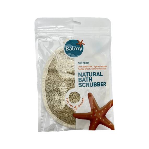 BALMY 1103/9358 NATURAL LOOFAH BATH SCRUBBER - 1
