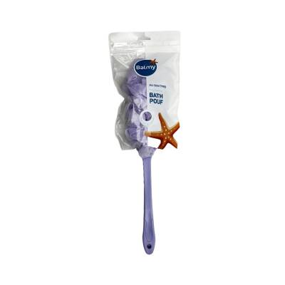 Balmy 5374 Bath Pouf With Handle Rengli