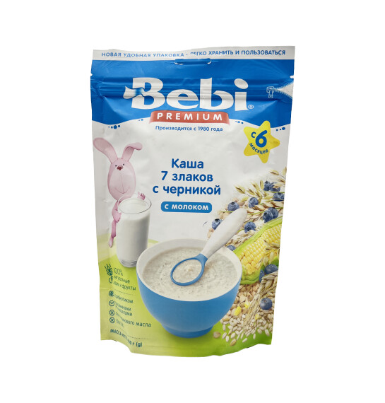 Bebi 7 dənli taxıl və qaragilə sıyıq 200 qr - BEBI