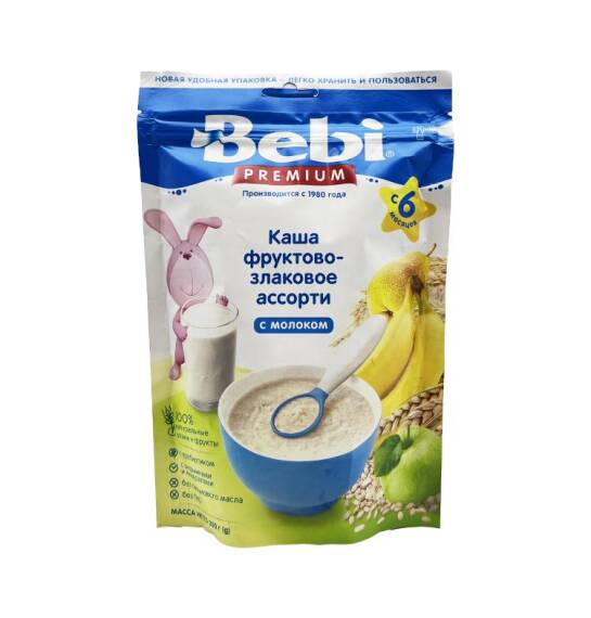 Bebi çoxdənli taxıl və meyvə assorti sıyıq 200 qr - 1