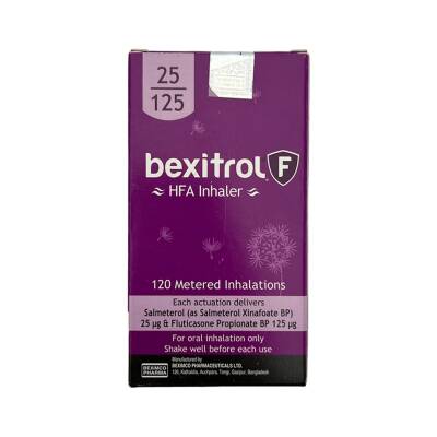 BEKSITROL-F 25/125MKG 120 DOZ - 