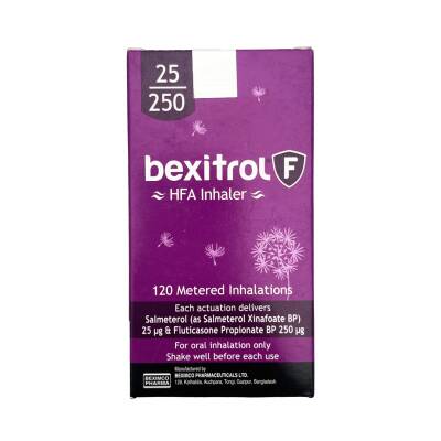 BEKSITROL-F 25/250MKG 120 DOZ - 