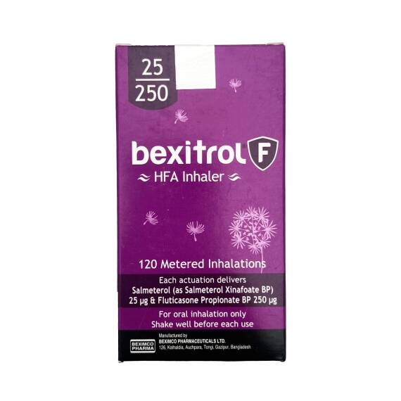 BEKSITROL-F 25/250MKG 120 DOZ - 1
