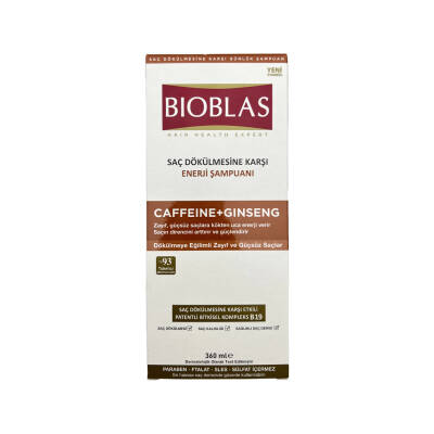 Bioblas 8408 Saç Tok.karsi Caffeine+ginseng, 360 ml - 