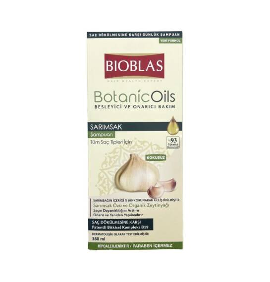Bioblas Botanic Oils Sarımsaq tərkibli şampun 360 ml - 1