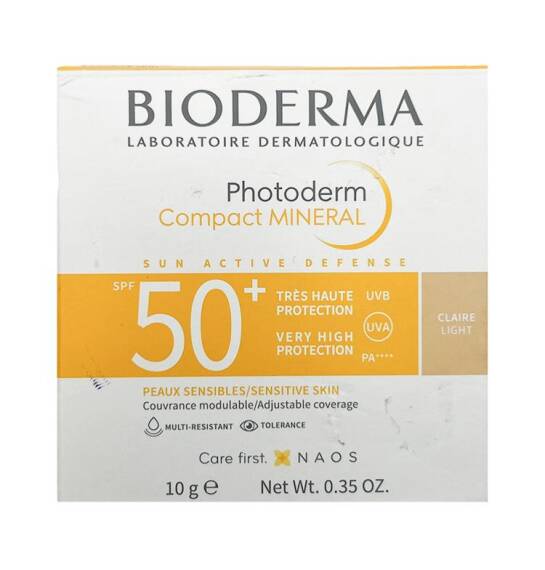 Bioderma Photoderm Compact Mineral Claire Light SPF 50+ 10 gr pudra - 1