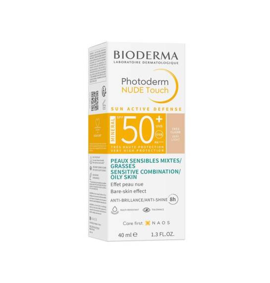 Bioderma Photoderm Nude Touch Mineral Light SPF 50+ 40 ml - 1