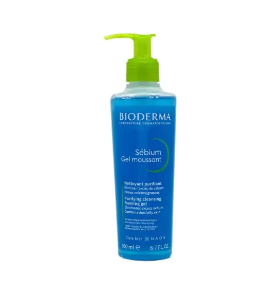 Bioderma Sebium Foaming 200 ml təmizləmə geli - 1