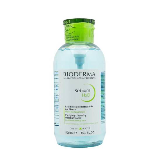 Bioderma Sebium H2O 500 ml pompalı miselyar su - 1