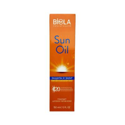 Biola Bronzlaşdırıcı yağ SPF20 150 ml - BIOLA