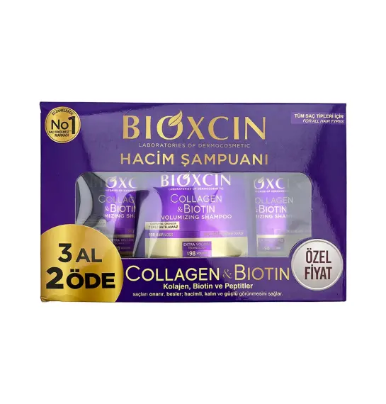 BIOXCIN COLLAGEN BIOTIN HACIM SAMPUNU SET 2+1 300ML - 1