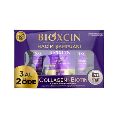 BIOXCIN COLLAGEN BIOTIN HACIM SAMPUNU SET 2+1 300ML - BIOXCIN