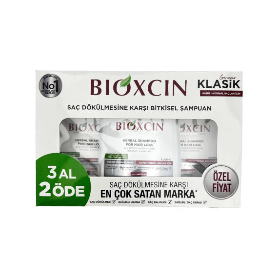 BIOXCIN SAMPUN 2+1 SET KURU NORMAL 3X300ML - 1