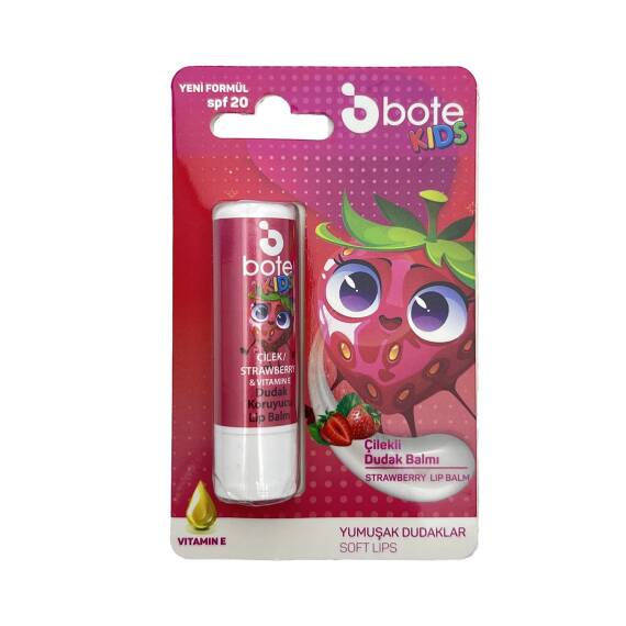BOTE KIDS CILEKLI DUDAK BALZAMI 5GR - 1