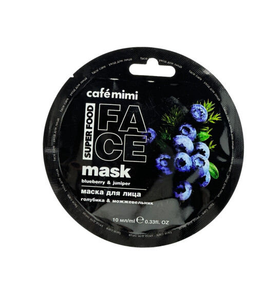 Cafe Mimi Blueberry and Juniper üz üçün maska 10 ml - CAFE MIMI