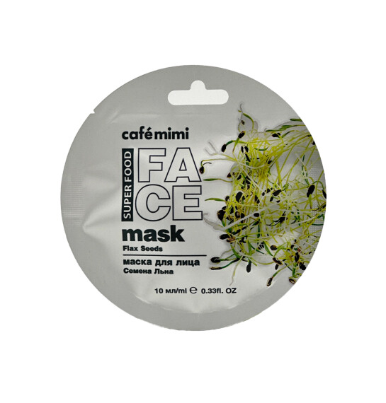 Cafe Mimi Flax Seeds üz üçün maska 10 ml - CAFE MIMI