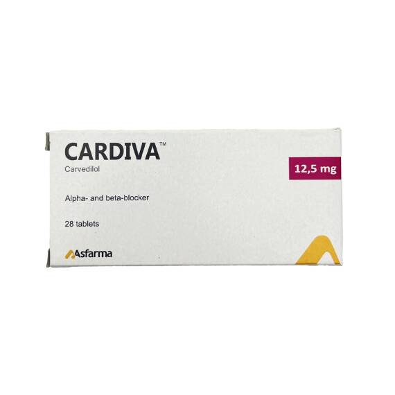 CARDIVA 12,5MG N28 TB - 1