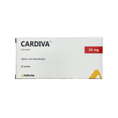 CARDIVA 25MG N28 TB - 