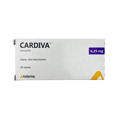 CARDIVA 6,25MG N28 TB - 