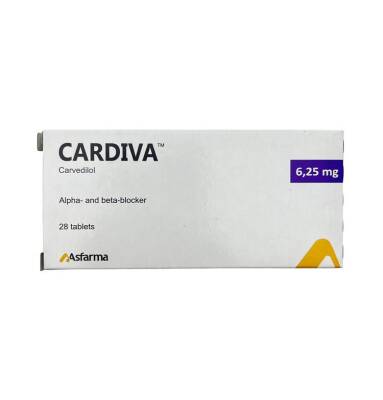 CARDIVA 6,25MG N28 TB - 