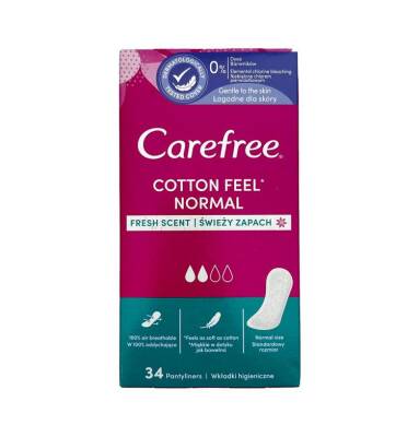 Carefree pambıq tərkibli təravətli qadın bezi 34 ədədli. - CAREFREE